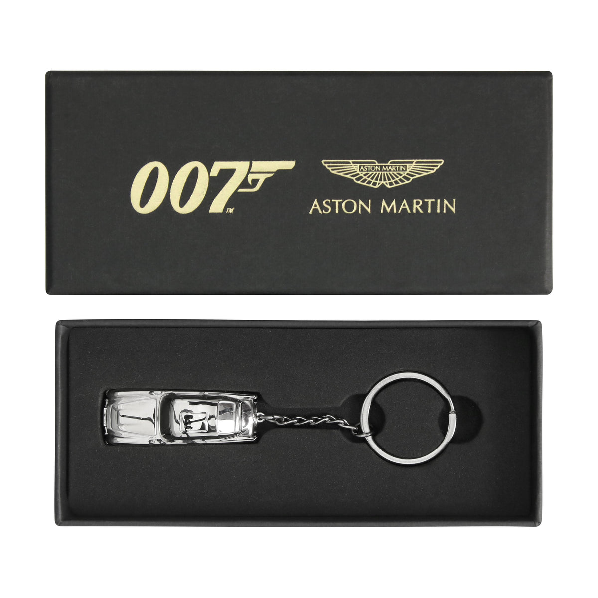 James Bond Aston Martin DB5 Car Keyring - Chrome Edition