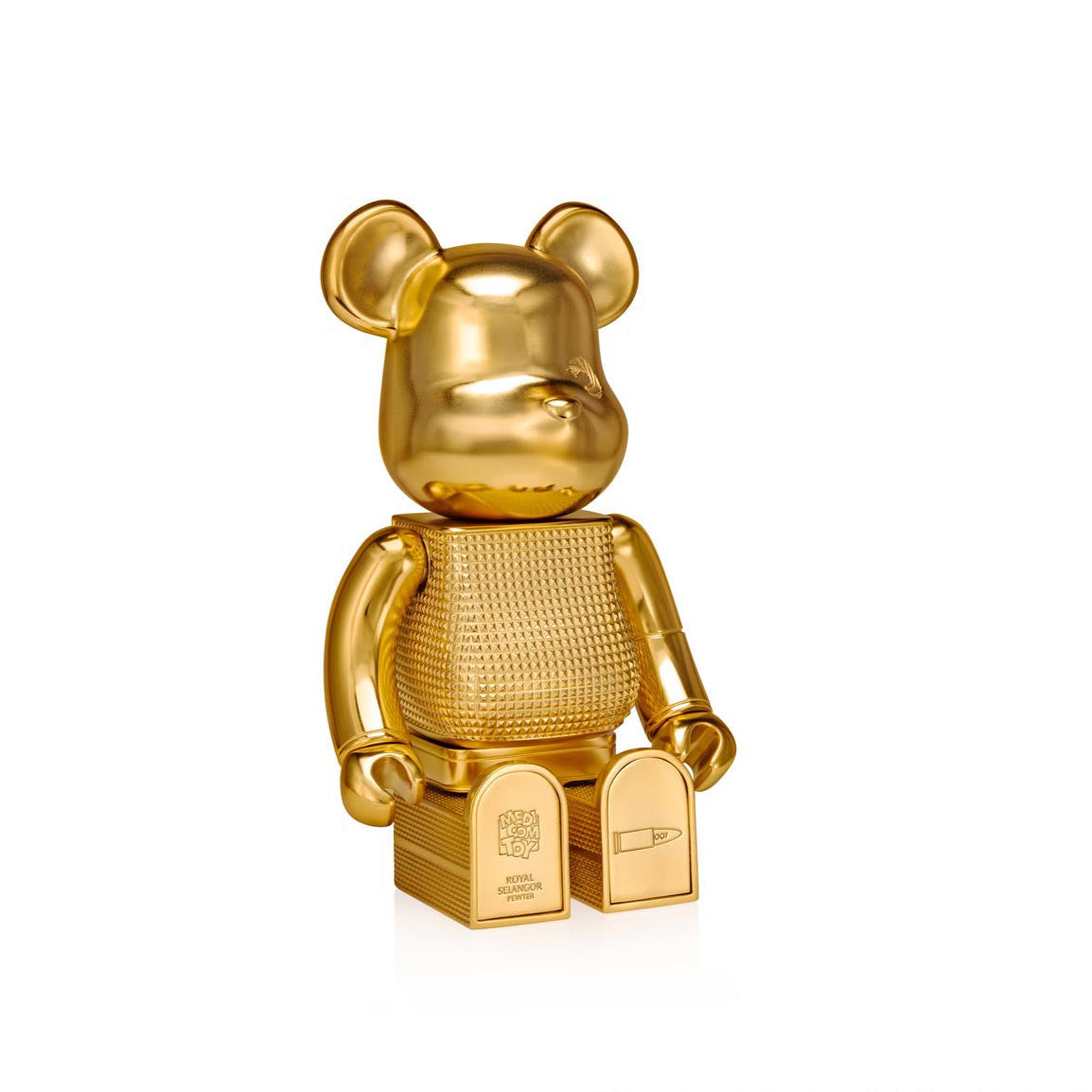 James Bond Be@rbrick x Royal Selangor 400% Figure - The Man With The Golden Gun Edition – By Medicom Toy 007Store