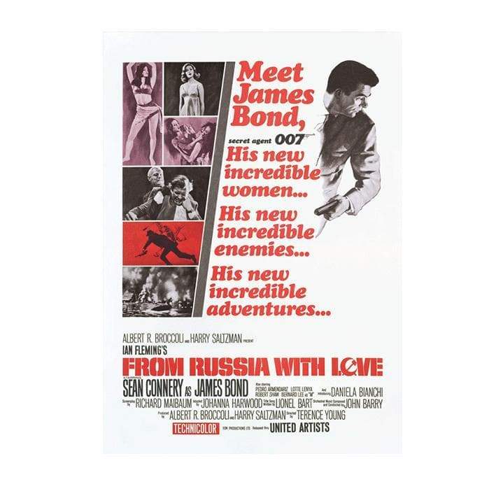 James Bond From Russia With Love Postcard 007Store