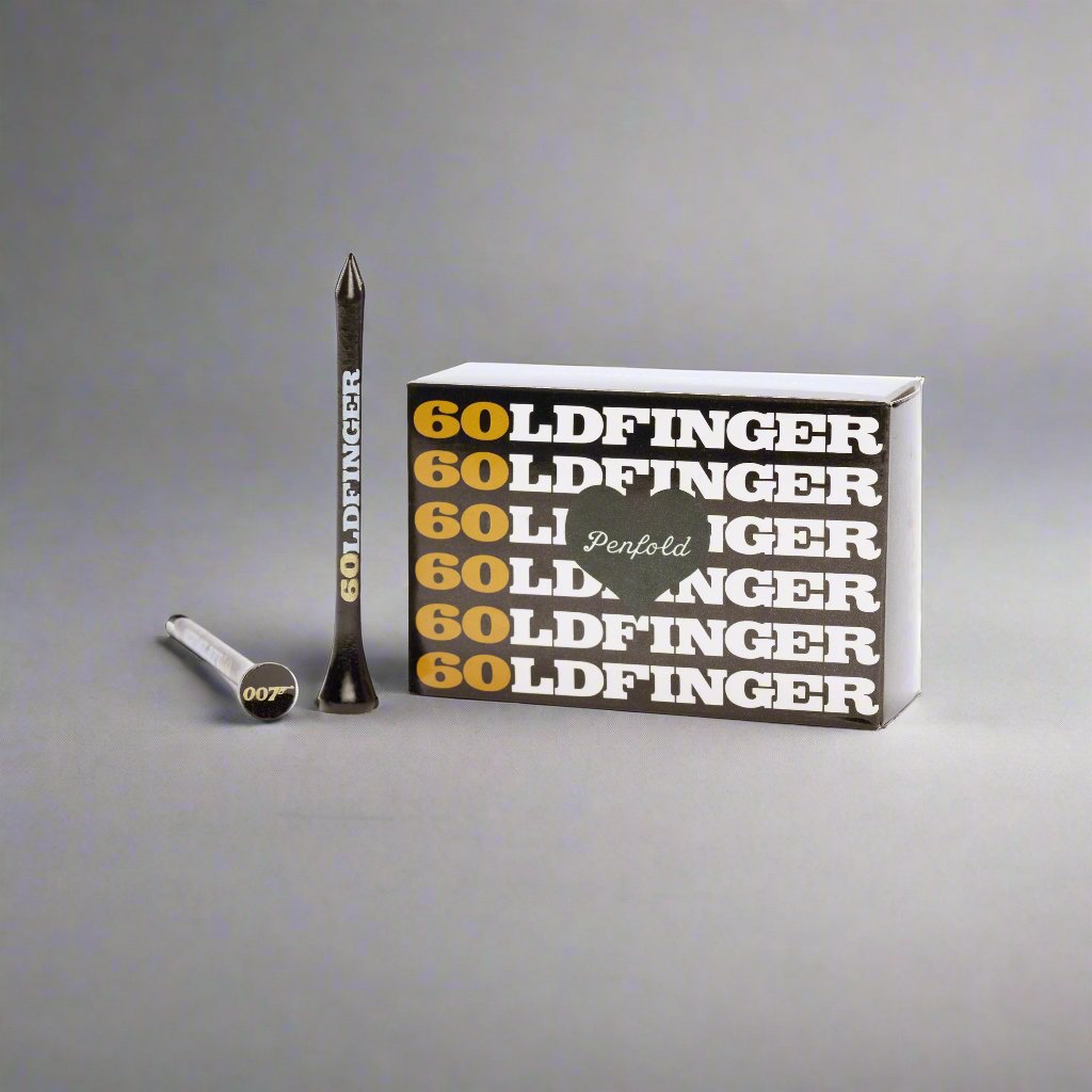 James Bond Penfold Golf Tees - Goldfinger Edition - Set of 50