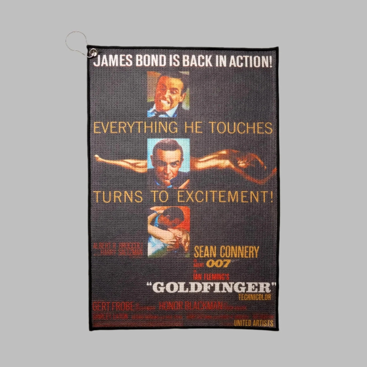 James Bond Golf Towel - Goldfinger Edition - By Penfold 007Store