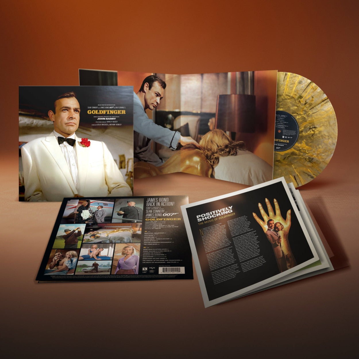 James Bond Goldfinger Soundtrack 12" Vinyl LP - Exclusive Bodypaint Edition 007Store