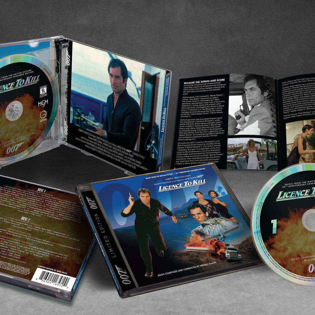 James Bond Licence To Kill Soundtrack Double CD Set - 35th Anniversary Expanded Remastered Edition 007Store