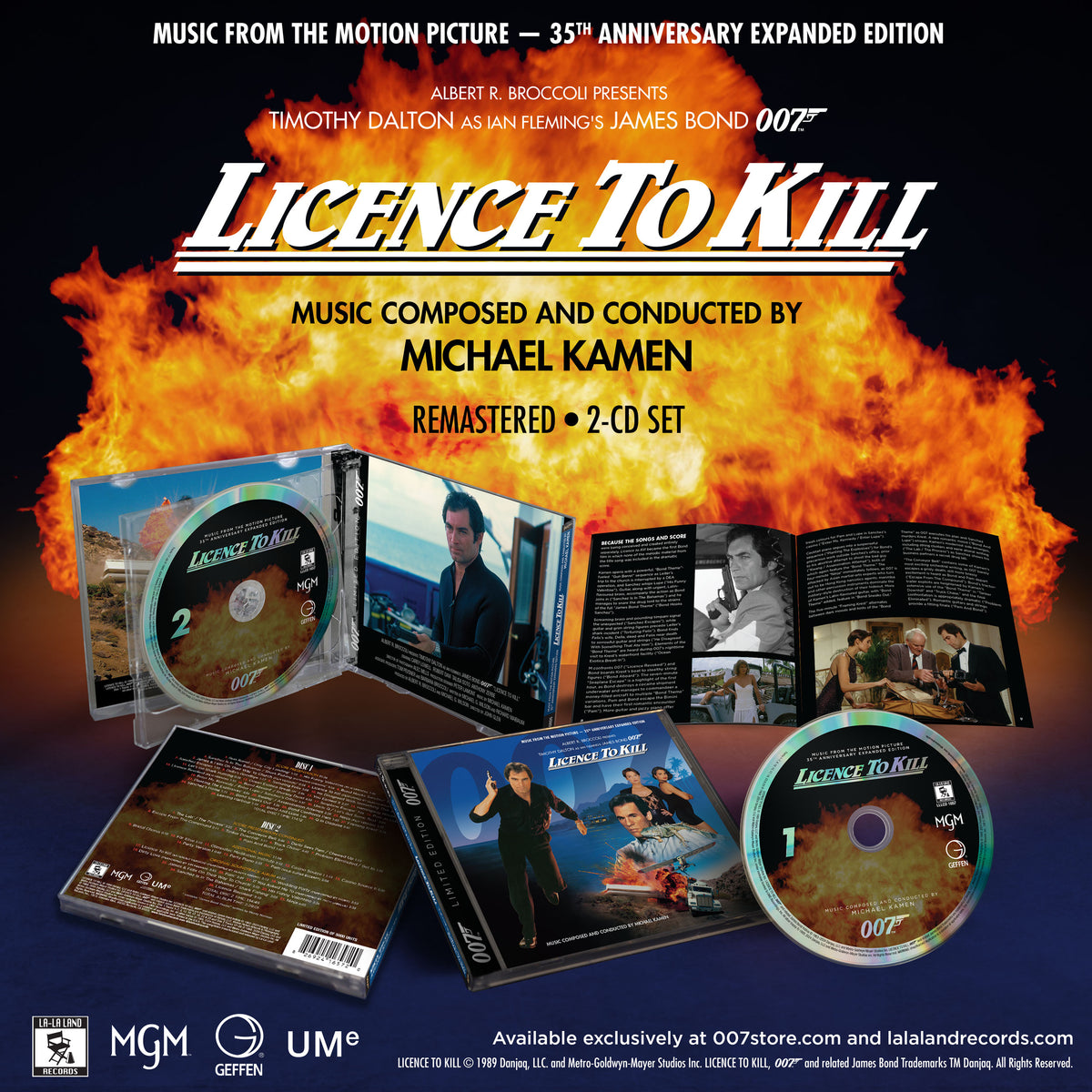 James Bond Licence To Kill Soundtrack Double CD Set - 35th Anniversary Expanded Remastered Edition 007Store