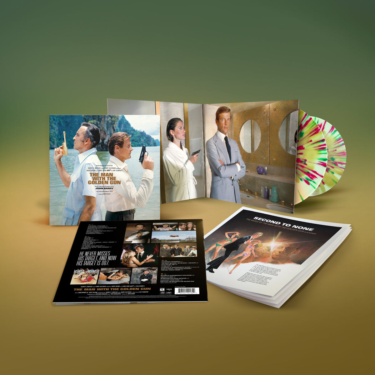 James Bond The Man With The Golden Gun Soundtrack Double 12" Vinyl LP - Exclusive Million Dollar Chill Edition (Pre-order)