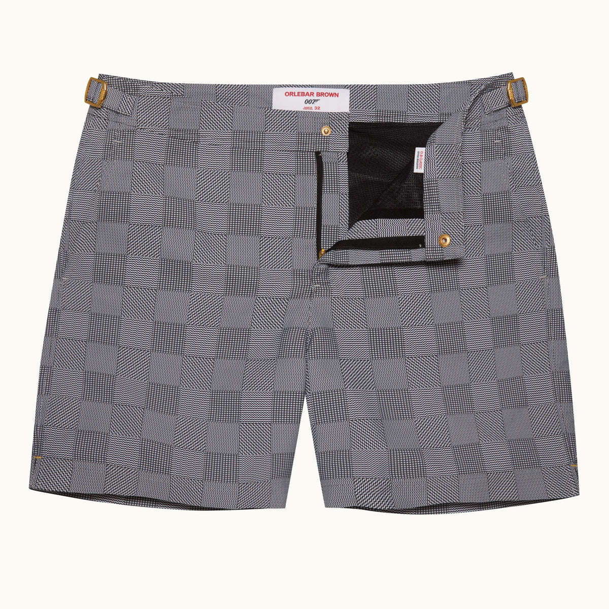 James Bond Glen Check Swim Shorts - By Orlebar Brown 007Store