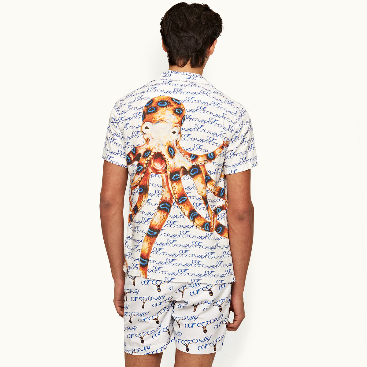 James Bond Octopussy Print Linen Shirt - By Orlebar Brown
