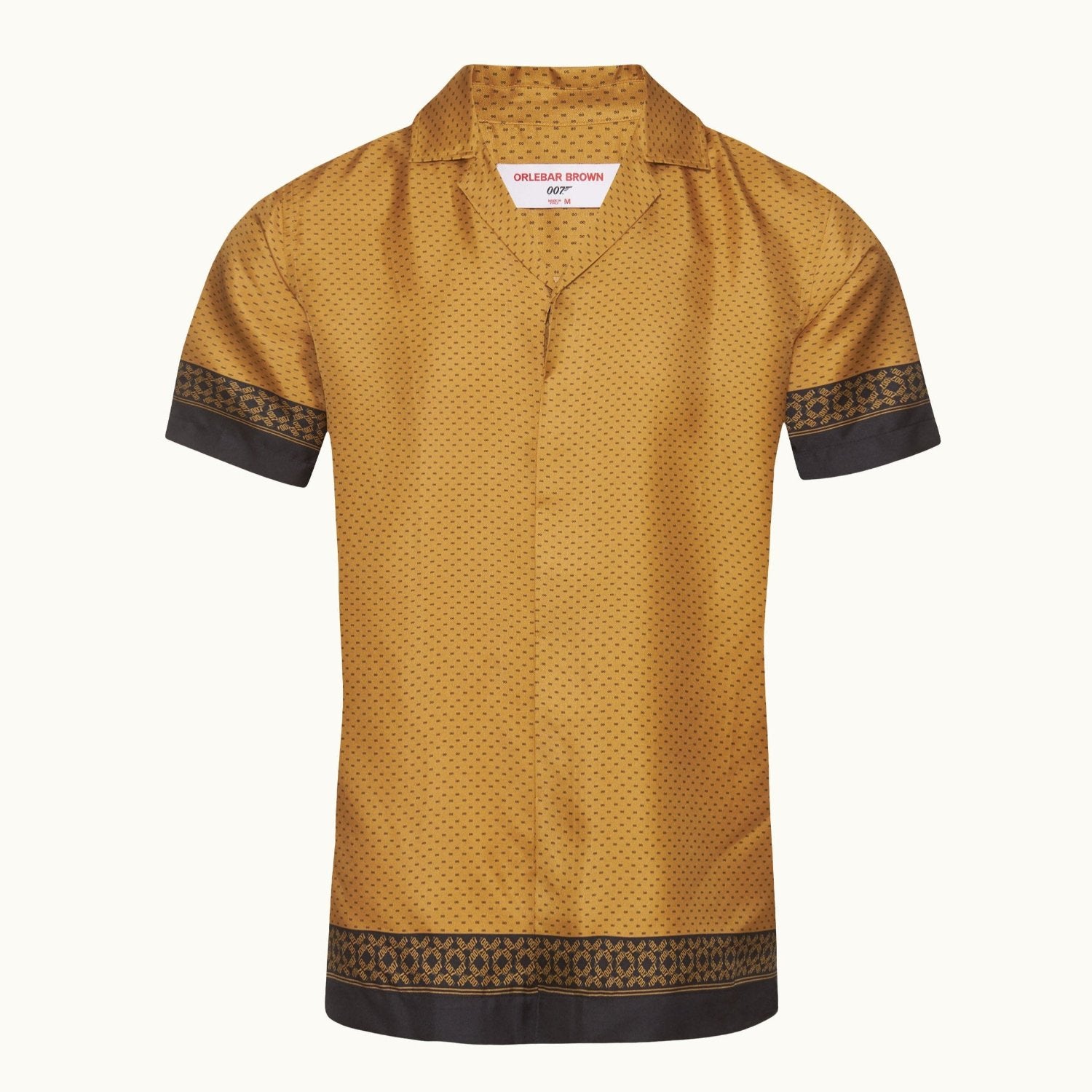 James Bond Gold Silk Shirt - By Orlebar Brown 007Store