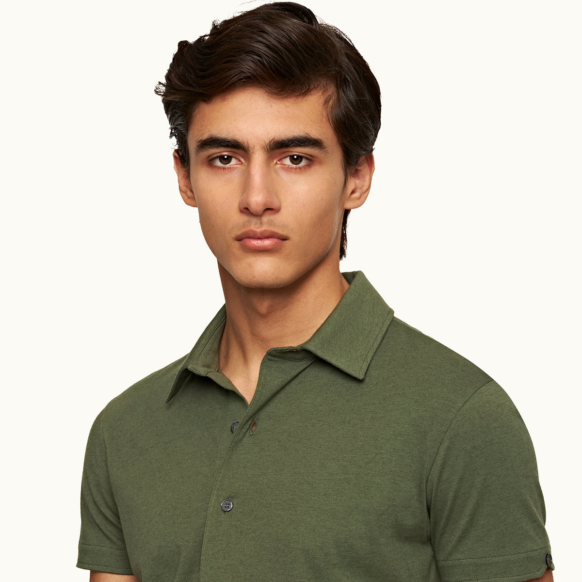 Grünes Poloshirt aus Baumwolle und Seide von James Bond – von Orlebar Brown