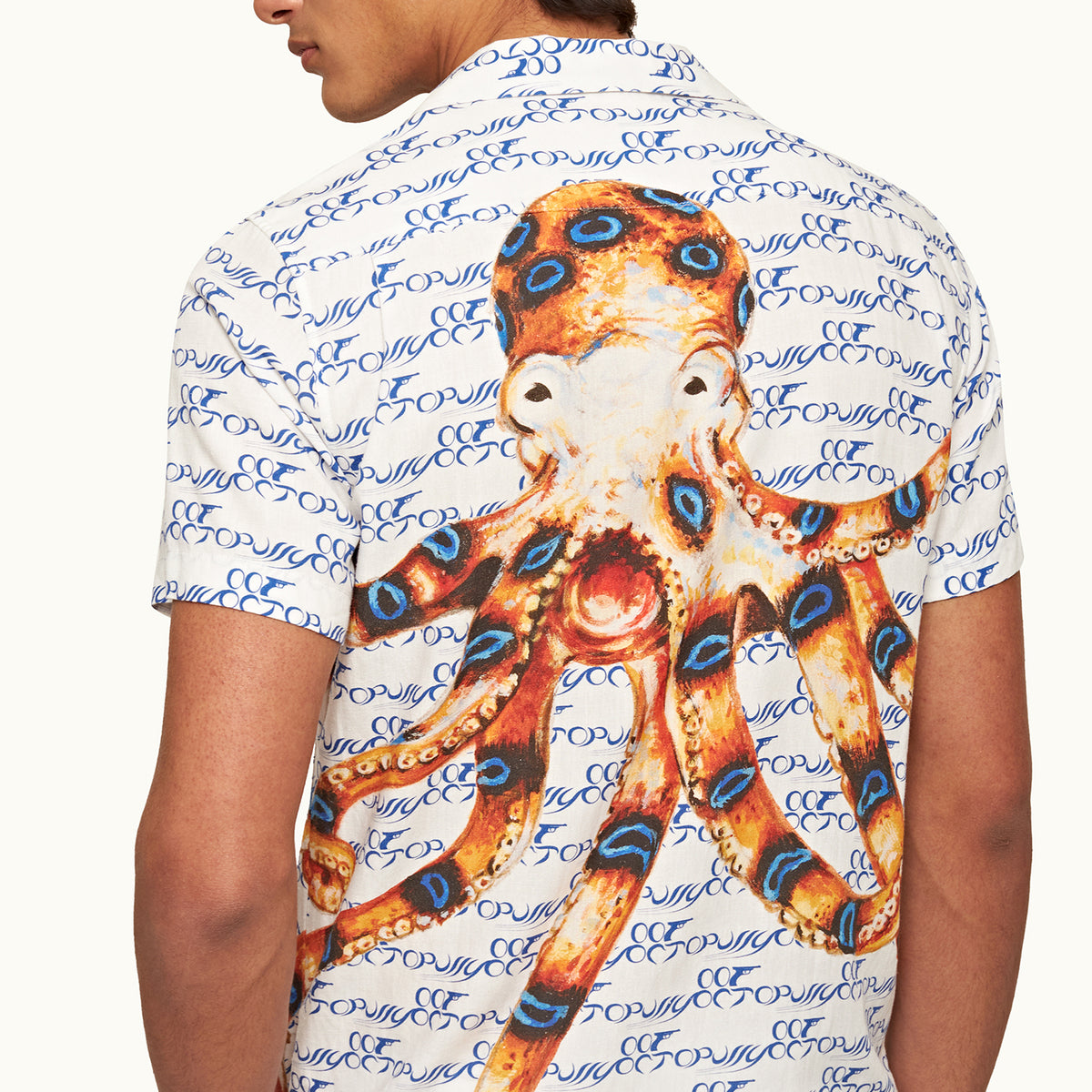 James Bond Octopussy Print Linen Shirt - By Orlebar Brown