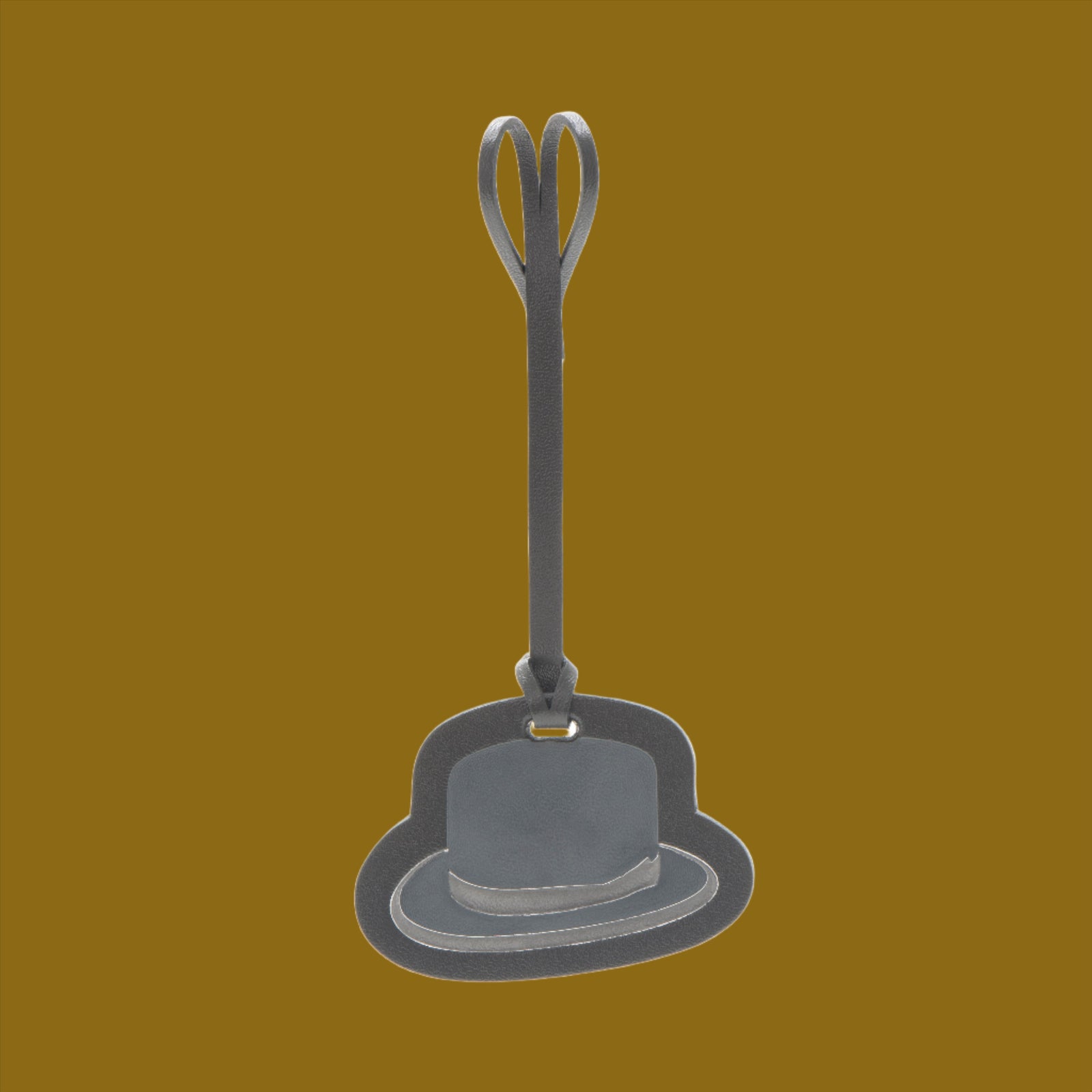 James Bond Leather Bag Charm - Oddjob's Hat Edition - By Globe-Trotter 007Store