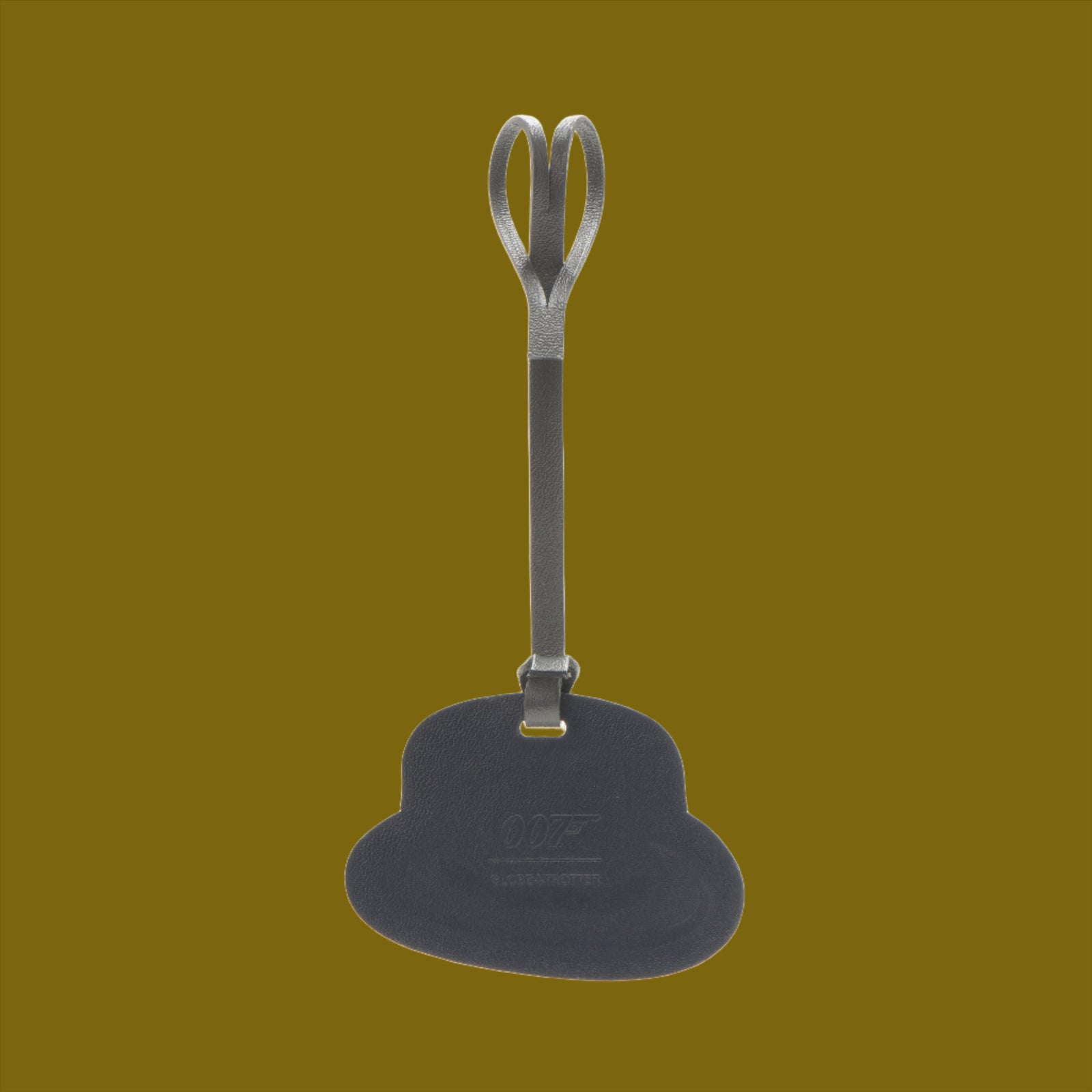 James Bond Leather Bag Charm - Oddjob's Hat Edition - By Globe-Trotter 007Store