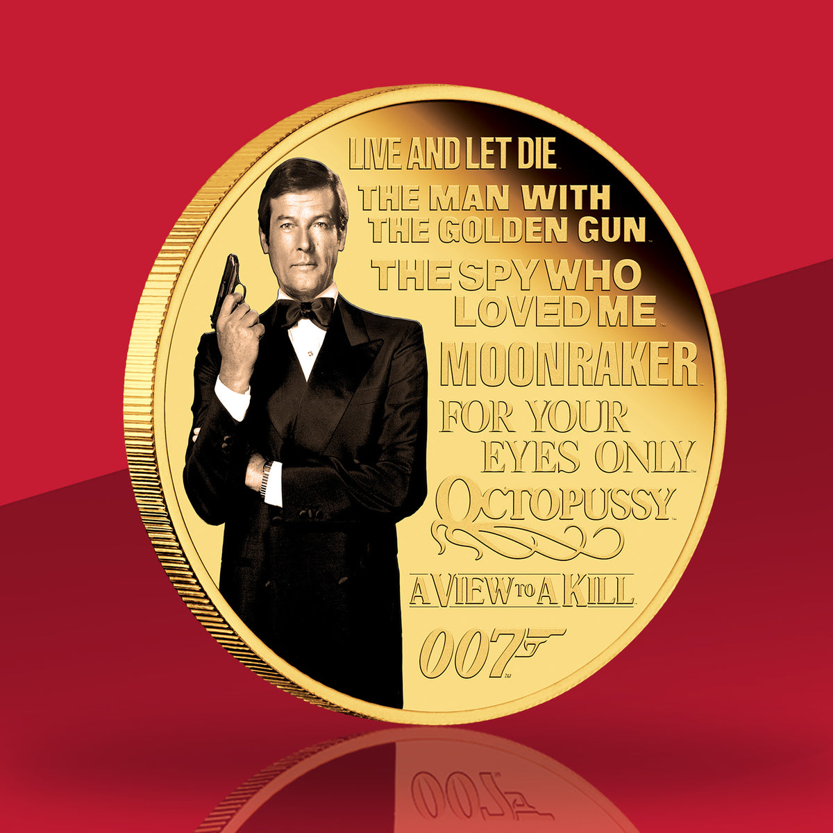 James Bond Silver Proof Coin Set - Roger Moore Numbered Edition - By The Perth Mint