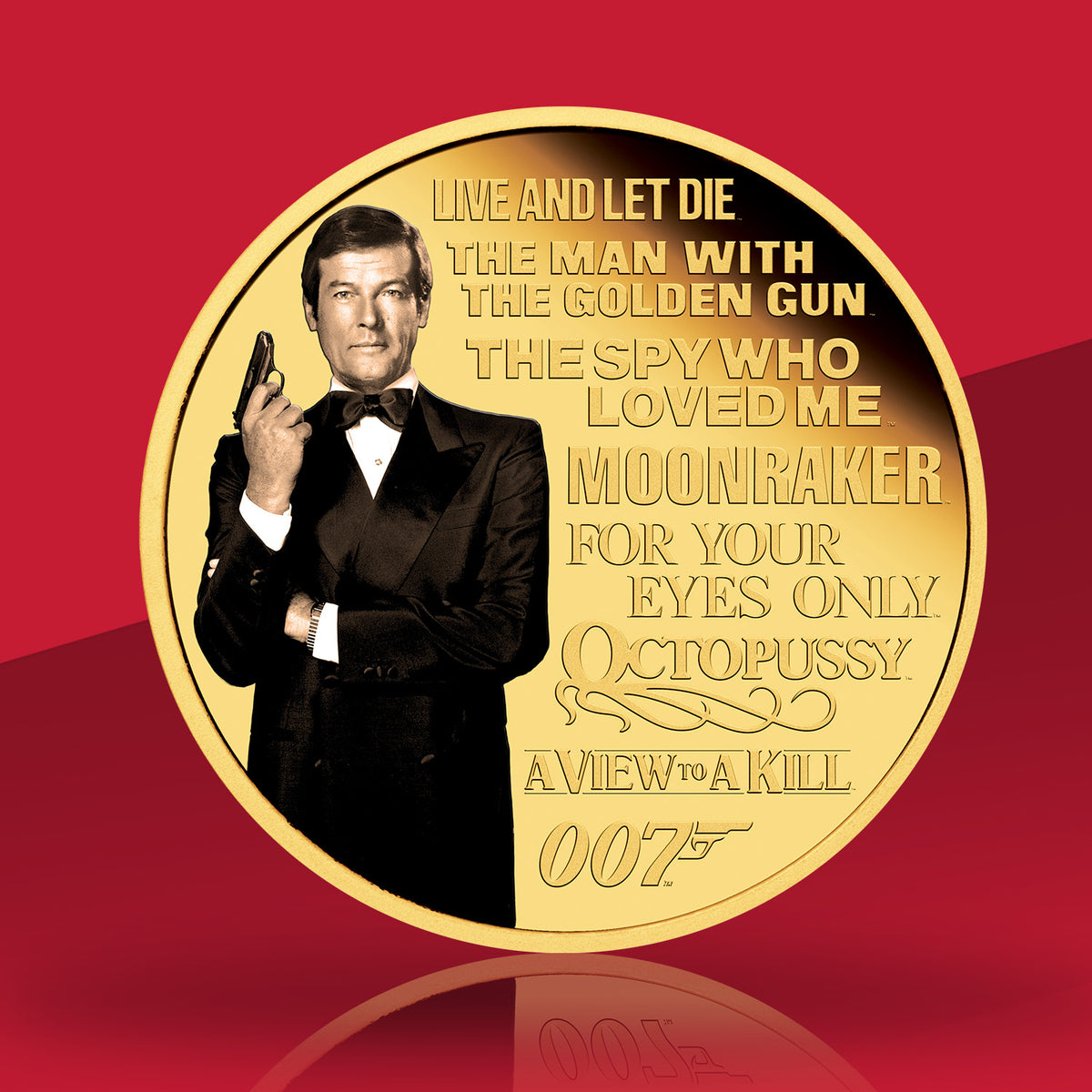 James Bond Silver Proof Coin Set - Roger Moore Numbered Edition - By The Perth Mint