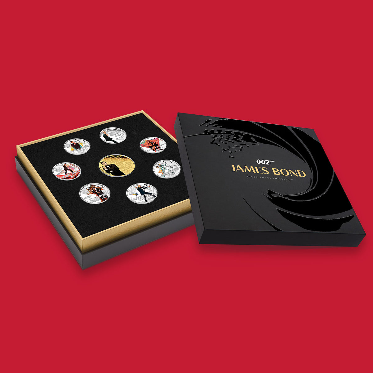 James Bond Silver Proof Coin Set - Roger Moore Numbered Edition - By The Perth Mint (Pre-order)