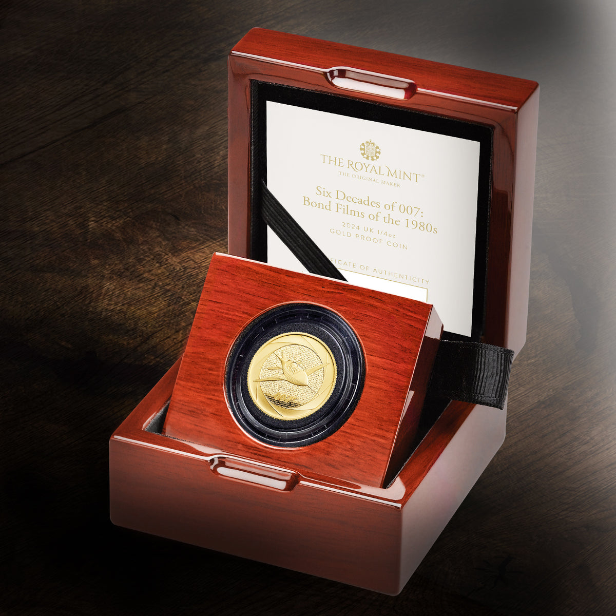 James Bond 1/4oz Gold Proof Coin - 1980s Numbered Edition - By The Royal Mint