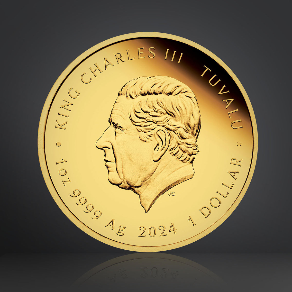 James Bond 1 oz Silbermünze in Proof-Farbe – Nummerierte Ausgabe zum 50. Jubiläum von „Der Mann mit dem goldenen Colt“ – von der Perth Mint