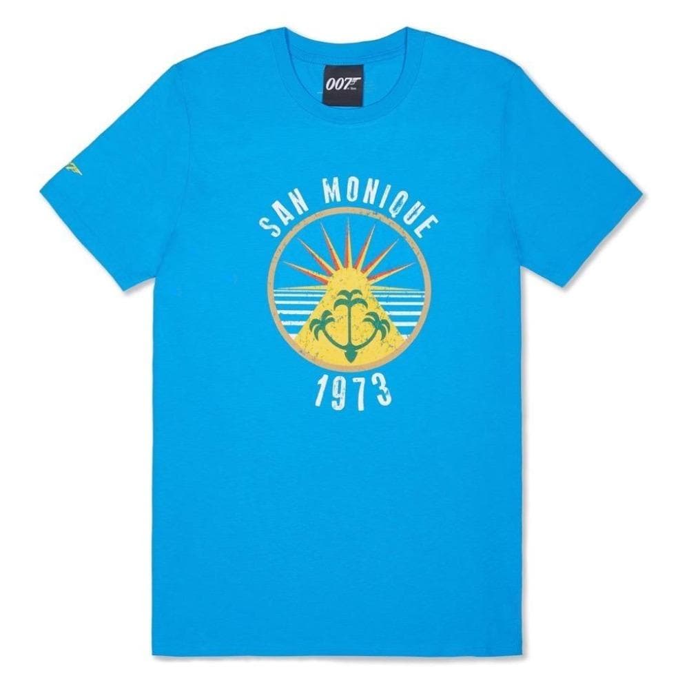 Azure Blue San Monique Island T-Shirt - Live And Let Die Limited Edition (Outlet Item) 007Store