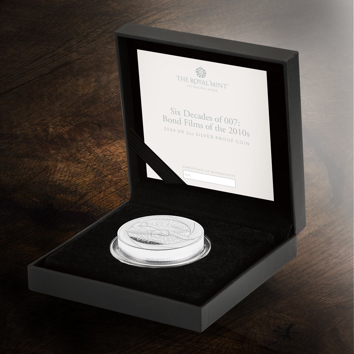 James Bond 2oz Silver Proof Coin - 2010s Numbered Edition - By The Royal Mint