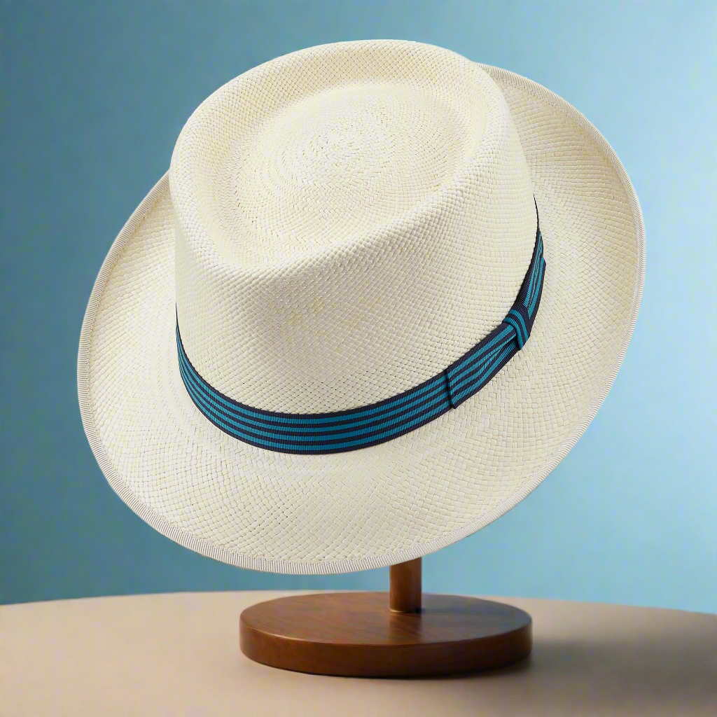 The James Bond Stoke Panama Trilby Hat Goldfinger White Edition by Lock