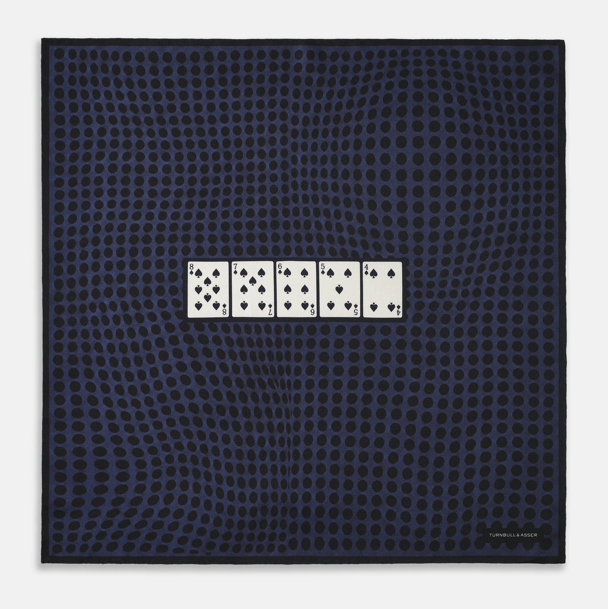 James Bond Straight Flush Silk Pocket Square - Casino Royale 20th Anniversary Edition - By Turnbull & Asser