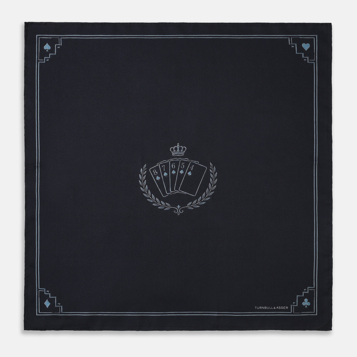 James Bond Crest Silk Pocket Square - Casino Royale 20th Anniversary Edition - By Turnbull & Asser