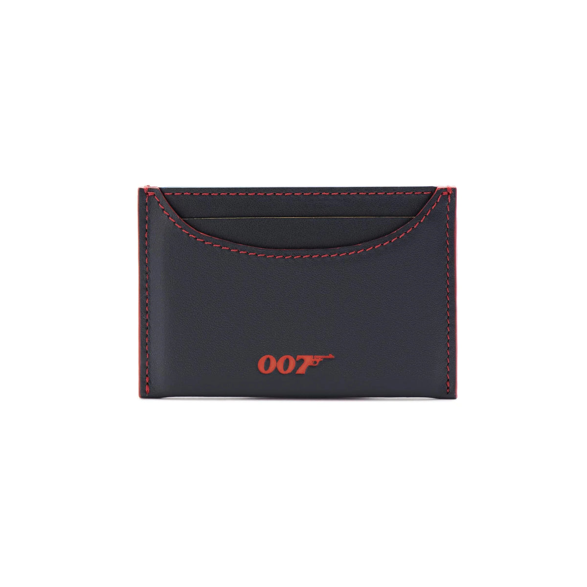James Bond Navy Leather Card Holder - Thunderball Edition - By Globe-Trotter
