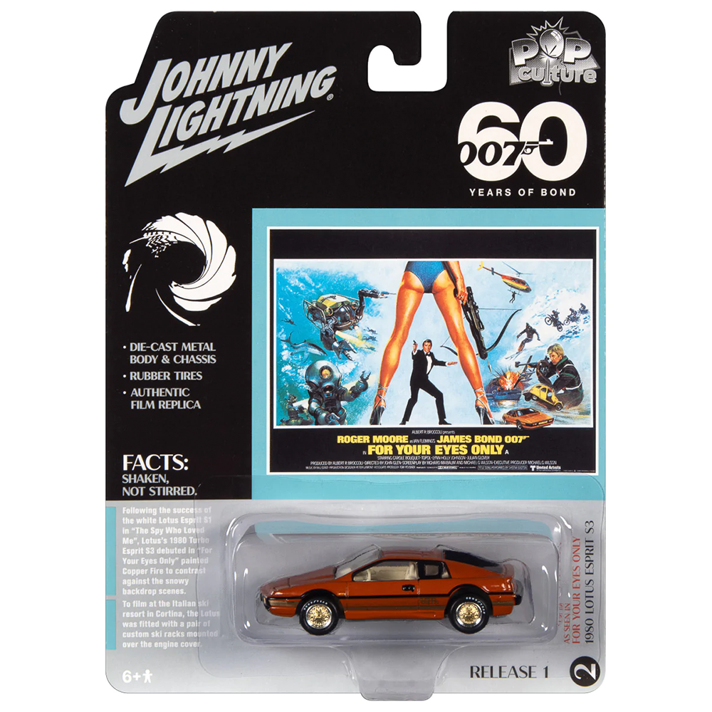 James Bond Lotus Turbo Esprit S3 Car - For Your Eyes Only Edition - By Johnny Lightning 007Store