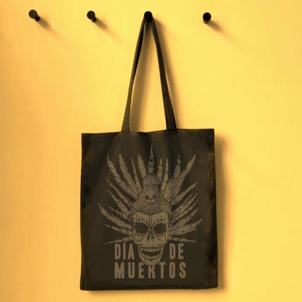 James Bond Day Of The Dead Black Tote Bag - Spectre Edition (Outlet Item) 007Store