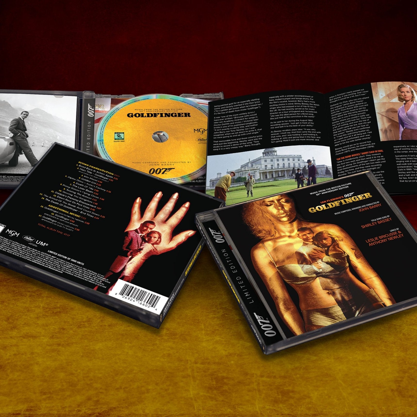 goldener handschuh soundtrack James Bond Goldfinger Soundtrack CD