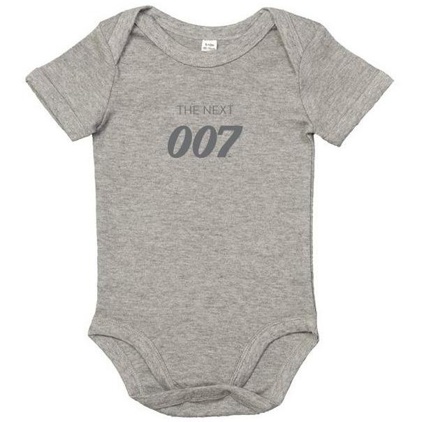 Copy of James Bond The Next 007 Grey Marl Baby Bodysuit (Outlet Item) 007Store