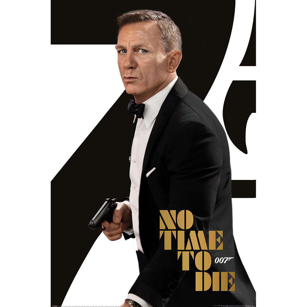 James Bond No Time To Die Black Tie Poster - Heavyweight Paper