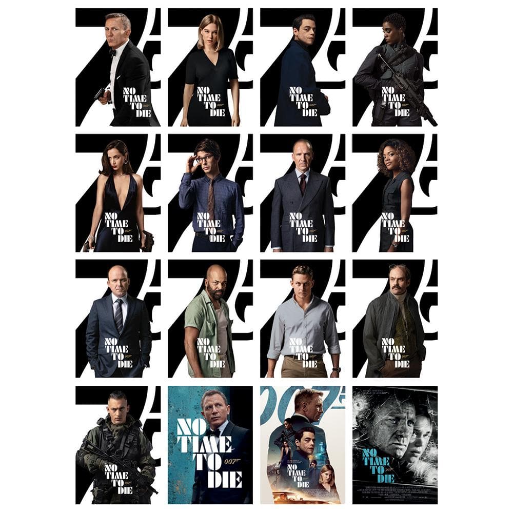 James Bond No Time To Die 16-Piece Postcard Set (Outlet Item)