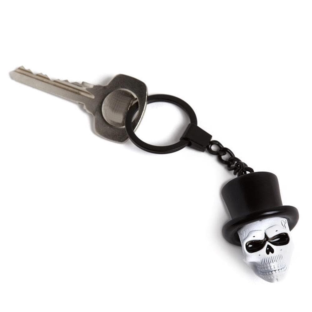 Spectre Skull Mask Metal &amp; Enamel Keyring - 007STORE