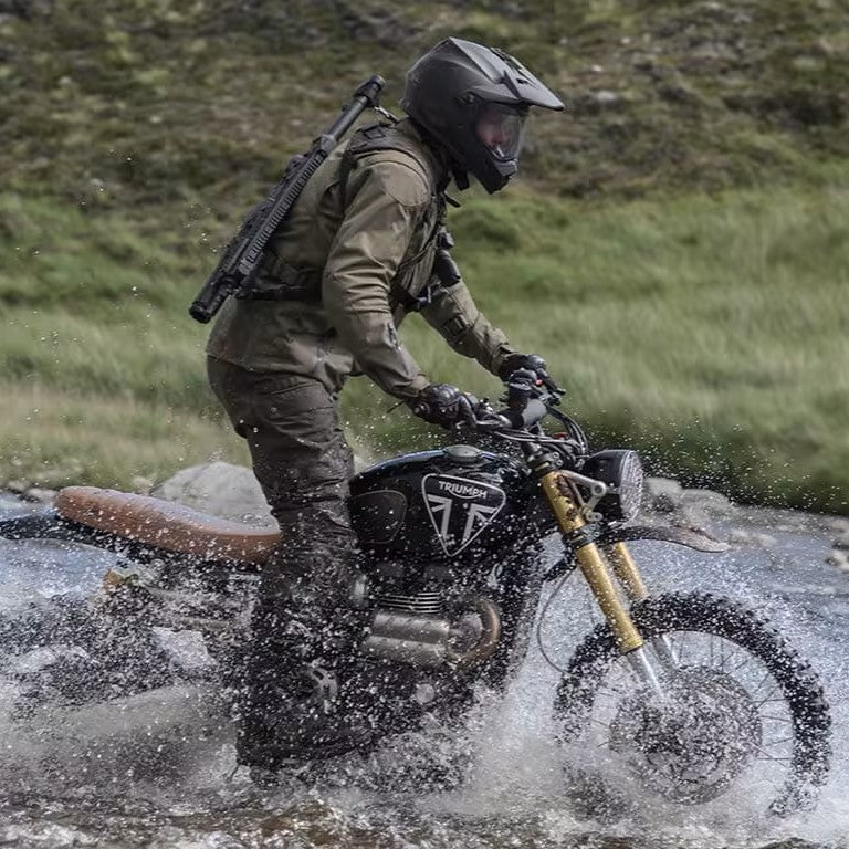 James Bond Triumph Scrambler 1200XE Model Bike - By Corgi (Pre-order)