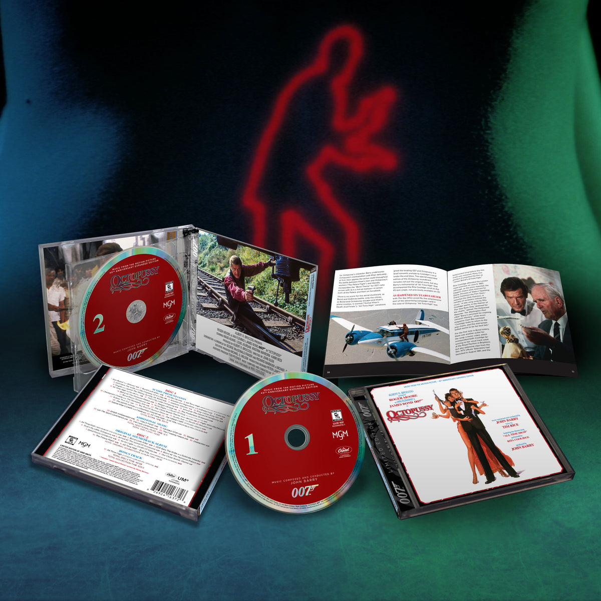 James Bond Octopussy Soundtrack Double CD Set - 40th Anniversary Expanded Remastered Edition