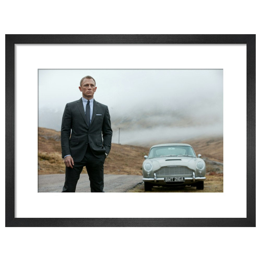 James Bond Skyfall 007 & DB5 Framed Art Print - By King & McGaw 007Store