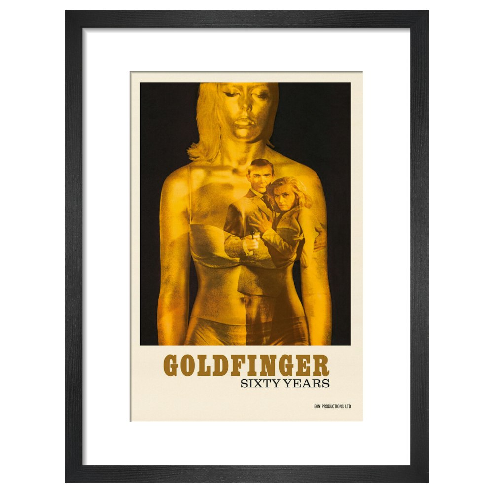 James Bond 60 Years of Goldfinger Framed Art Print - By King & McGaw 007Store