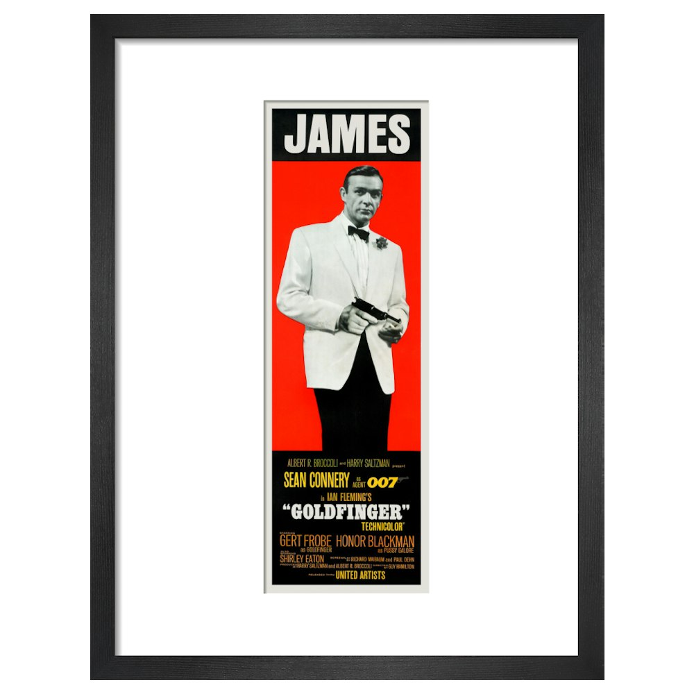 James Bond Goldfinger James Framed Art Print - By King & McGaw 007Store