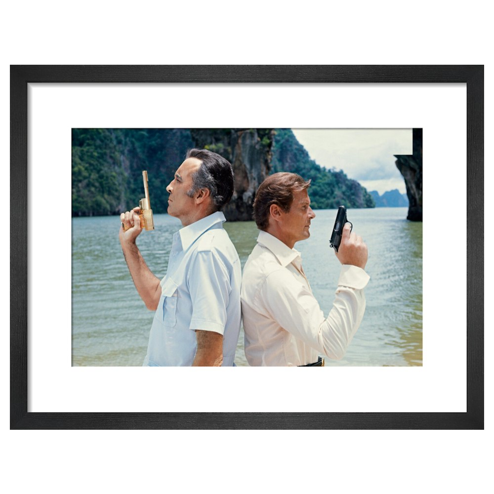 James Bond The Man With The Golden Gun Duel Film Still Framed Art Print - By King & McGaw 007Store