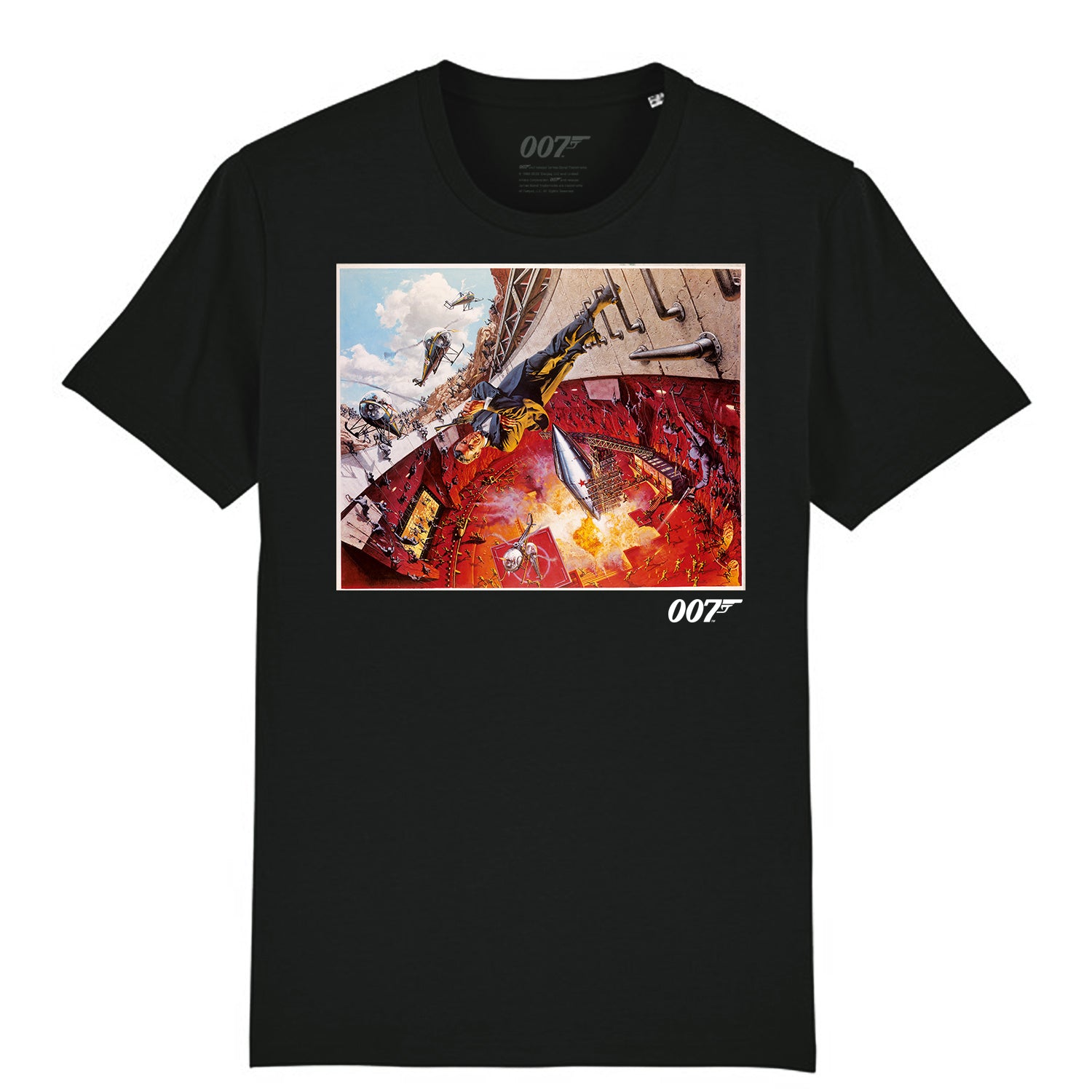 James Bond You Only Live Twice Black T-Shirt 007Store