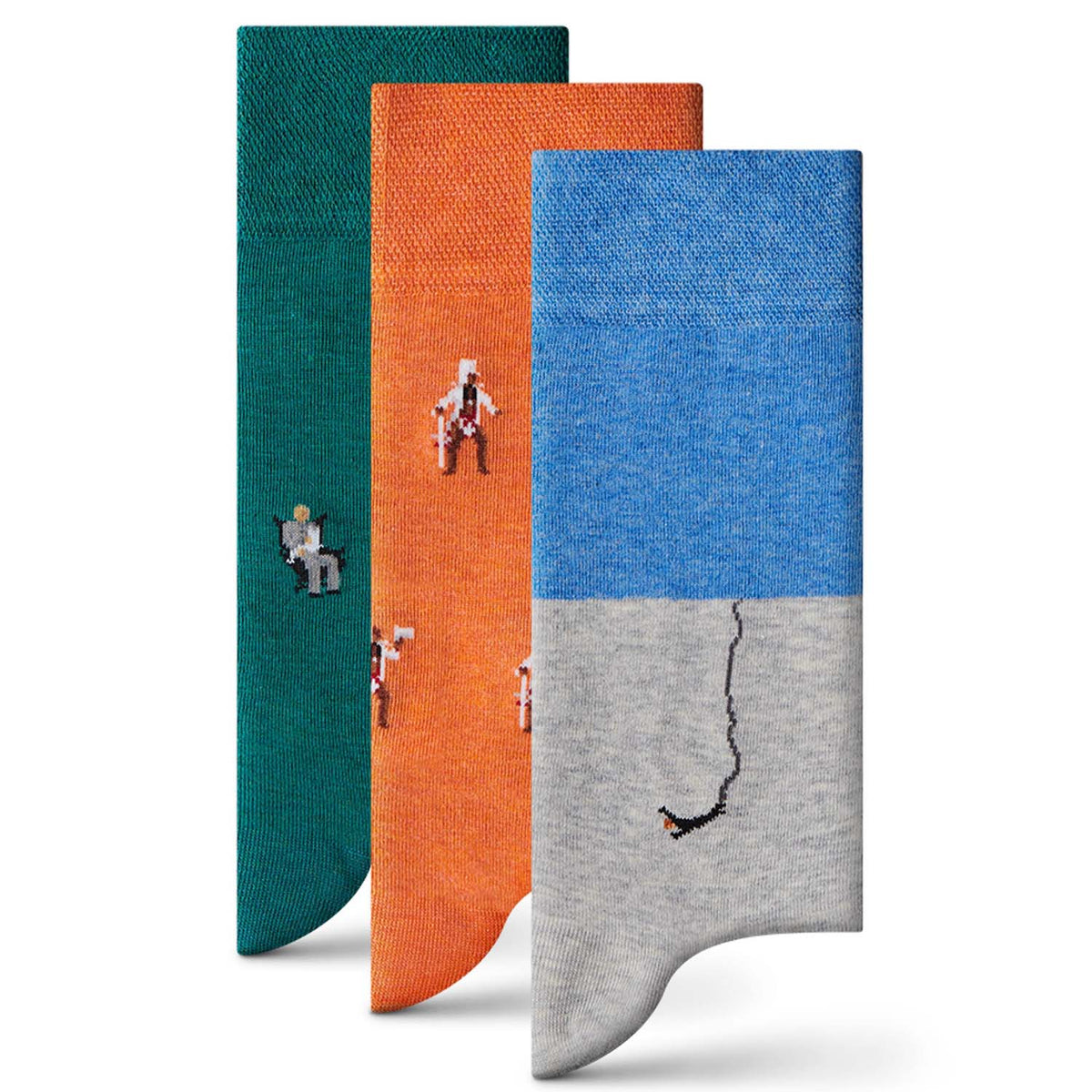 "The Jump" James Bond Three Sock Giftbox - By The London Sock Exchange
