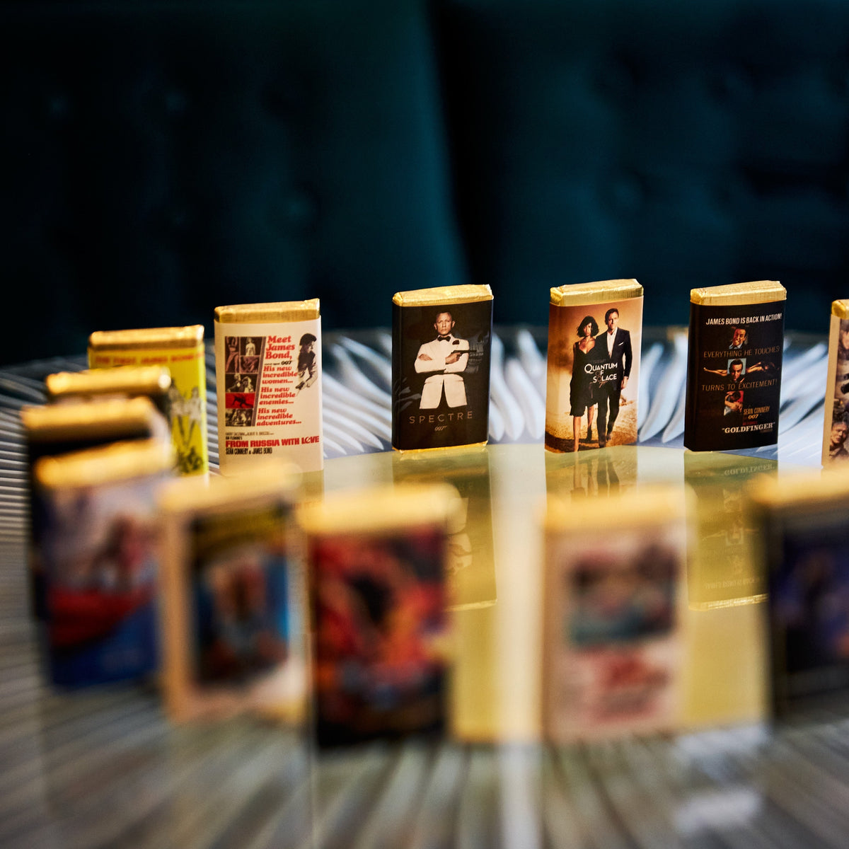 James Bond Mini Milk Chocolate Bars Tin - By Charbonnel et Walker (270g)