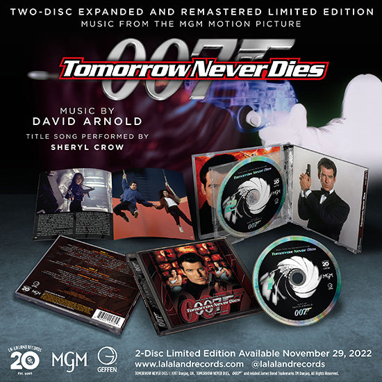 James Bond Tomorrow Never Dies Soundtrack Double CD Set - Expanded Remastered Edition 007Store