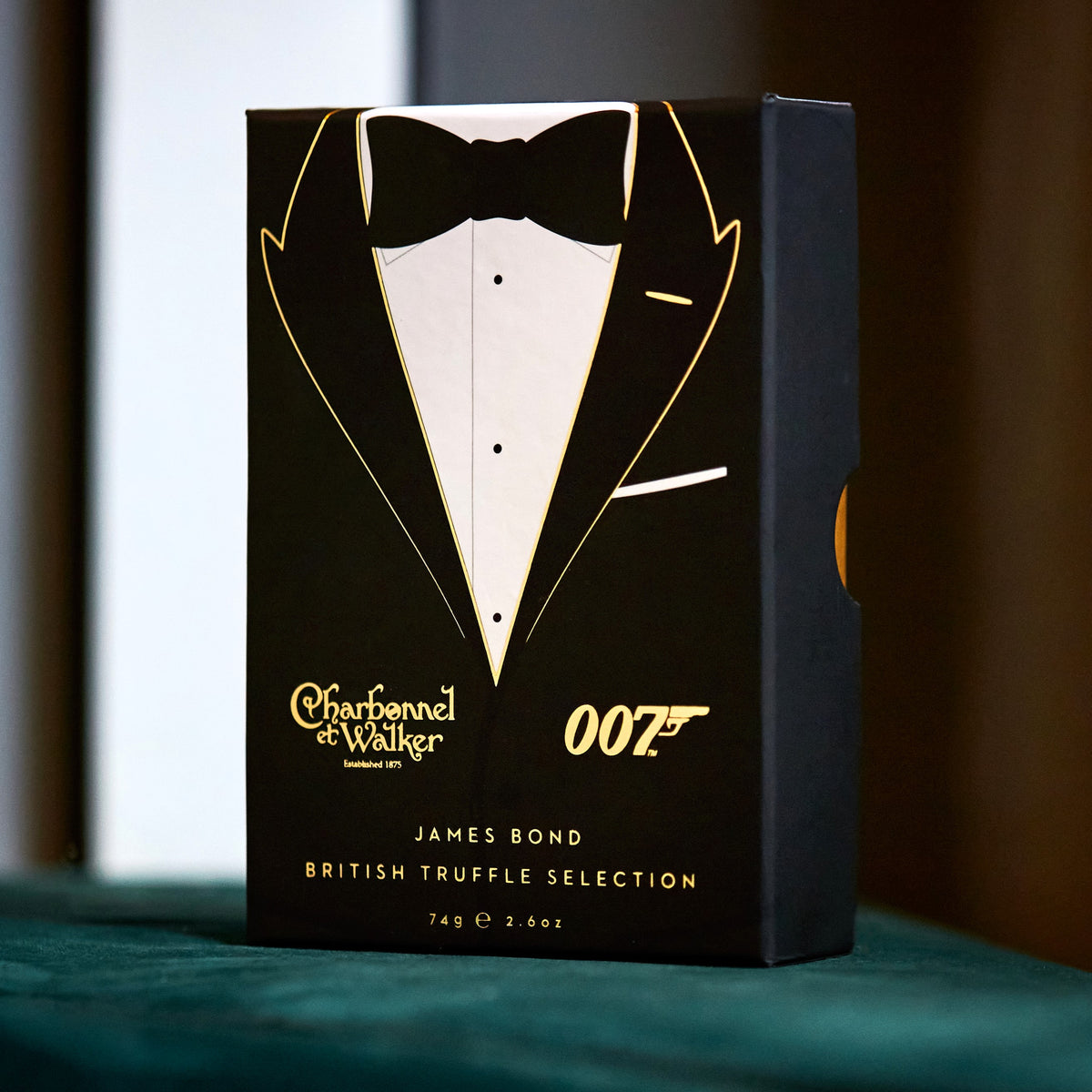 James Bond Black Tie Truffle Box - By Charbonnel et Walker (74g)