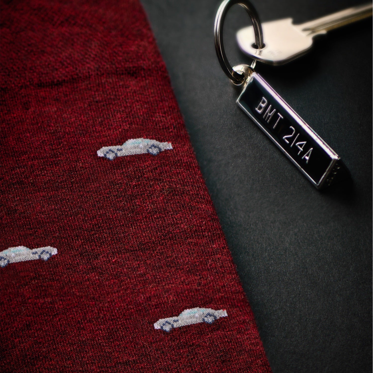 "The Burgundy 007 DB5" James Bond Socks - GoldenEye Anniversary Edition - By The London Sock Exchange 007Store