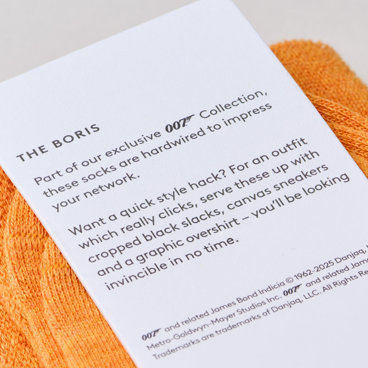 &quot;The Boris&quot; James Bond Socks - GoldenEye Edition - By The London Sock Exchange 007Store