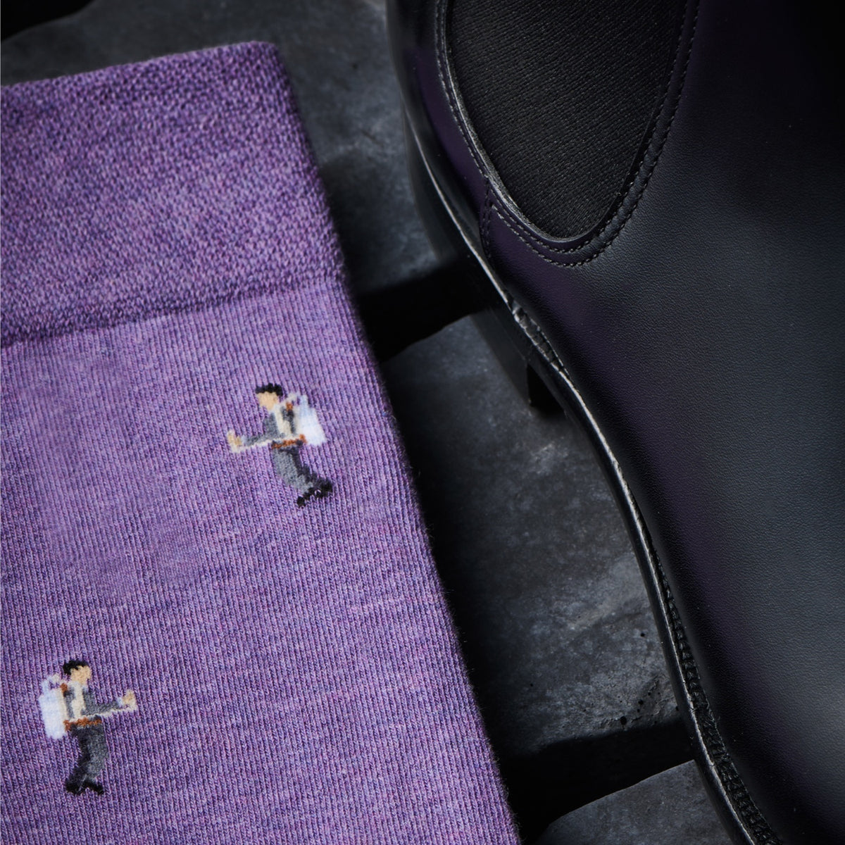 &quot;The Violet Jetpack&quot; James Bond Socks - Thunderball Anniversary Edition - By The London Sock Exchange 007Store