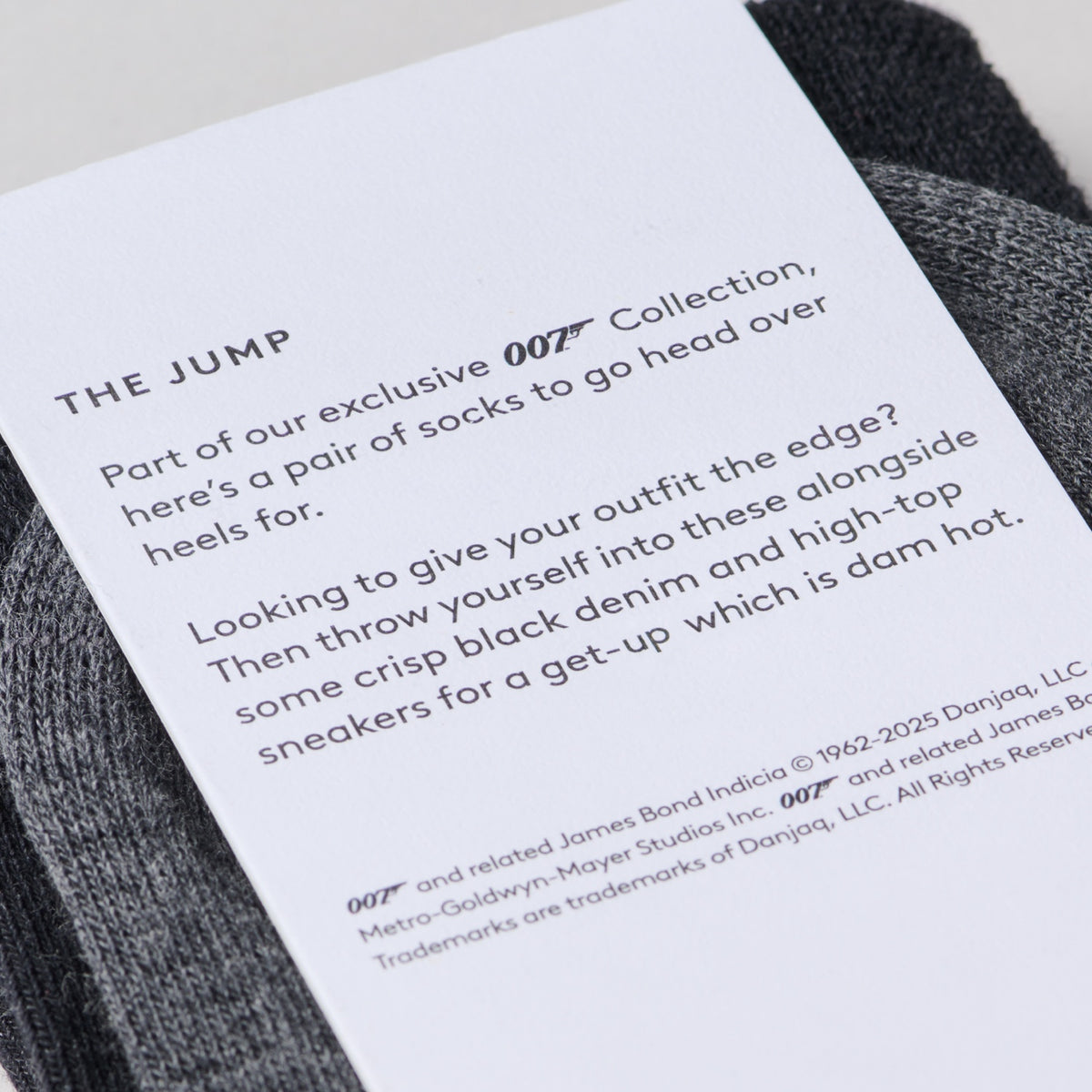 &quot;The Jump&quot; James Bond Socks - GoldenEye Anniversary Edition - By The London Sock Exchange 007Store