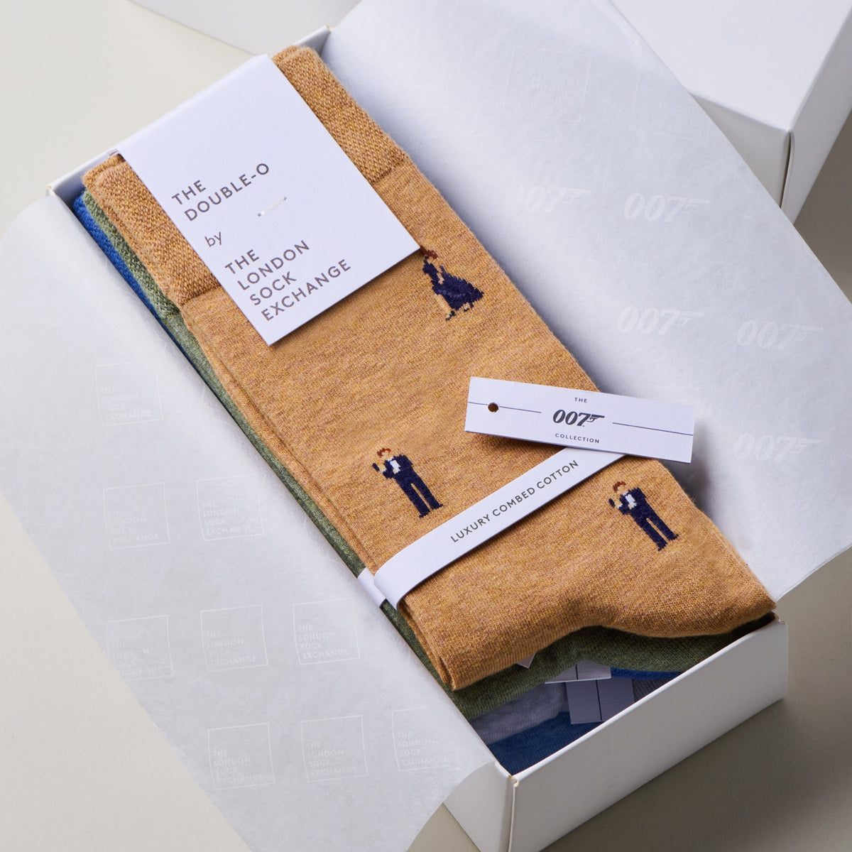 James Bond Six Sock Giftbox - The Spy Who Loved Me Edition - By The London Sock Exchange